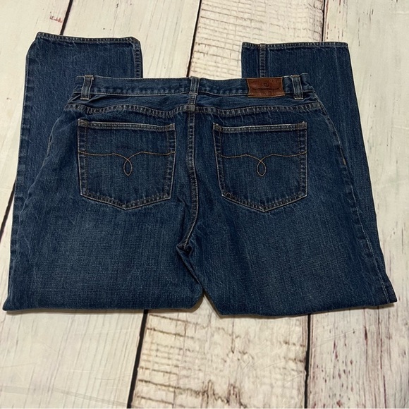 LAUREN JEANS CO Ralph Lauren Cropped Jeans Sz 12 Hi Rise 10” Vintage 90s Y2K EUC - Picture 7 of 14